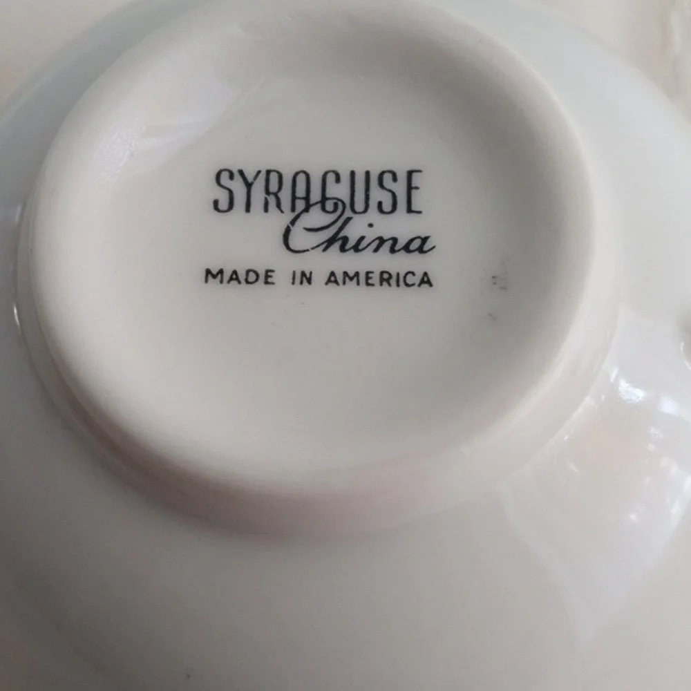 Vintage Bundle 9 Bridal Rose Syracuse Tea Coffee Cups & Saucers Fine China USA